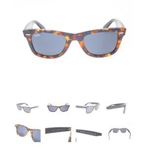 Spotted Blue Havana Wayfarer Ray Bans
